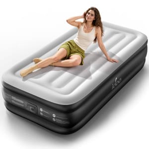 iDOO Single Airbed with Built-in Electric Pump
