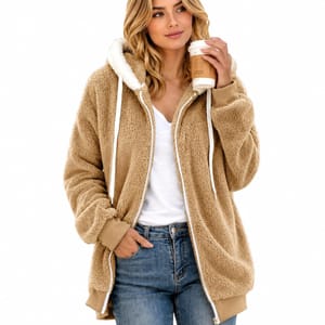 Teddy Fleece Winter Coats for Women - Warm Hoodies