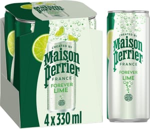 Perrier Lime Lightly Flavoured Sparkling Water 4x330ml - £3.32 S&S