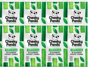 The Cheeky Panda Bamboo Pocket Tissues