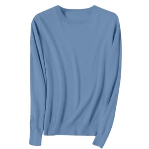 Navy Womens Knitted Crew Neck Jumper