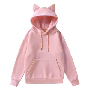 DEAL STACK - Shark Zip Hoodie for Women, Blue, Long Sleeve, Oversized