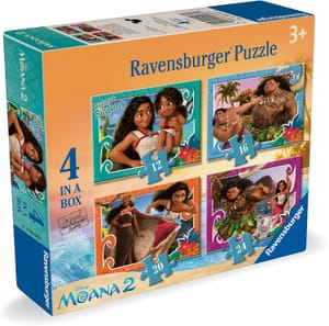 Ravensburger Disney Moana 2 Jigsaw Puzzles, 4-in-Box Set, Ages 3+