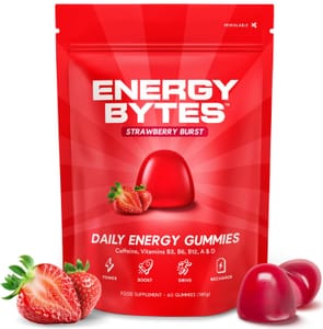 Energy Bytes Caffeine Gummies Fast-Acting Focus 60ct - £8.99 S&S Voucher