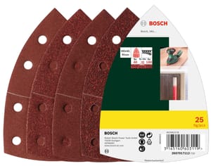 Bosch 25-Piece Sanding Sheet Set for Wood and Paint, 11-Hole