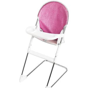 Roma Dolls Foldable High Chair with Tray, Bear Print, 28-42cm