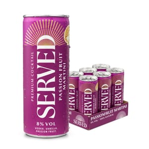 Passion Fruit Martini Cocktail, 8% ABV, 6 X 250ml Cans
