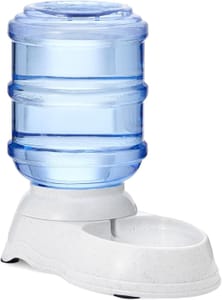 Amazon Basics Dog and Cat Water Feeder, 1 Gallon, Transparent