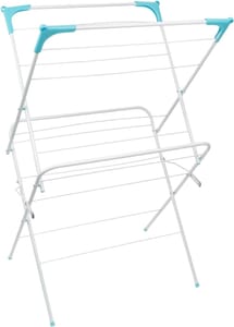 JVL 2 Tier Clothes Drying Airer, White