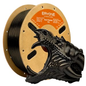 ERYONE Glitter PLA Filament 1.75mm, 1kg, Burnt Titanium Black