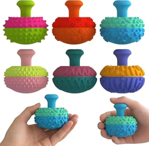 6 Pcs Silicone Thumb Rocker Fidget Toys for Office Travel