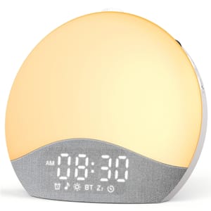 DEAL STACK - Ecozy Sunrise Alarm Clock with Bluetooth Time Sync Wake-up Light