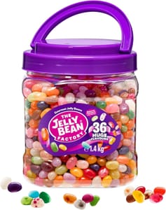 The Jelly Bean Factory, Jelly Beans 1.4 KG Gift Jar - 36 Huge Gourmet Flavours
