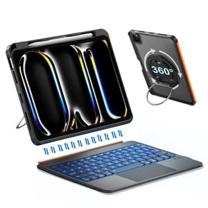 DANCESOUL iPad Pro 11-Inch Case with Detachable Backlit Keyboard