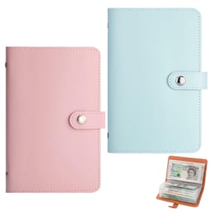 100 Envelope Savings Challenge Book Dual-Sided (Pink/Blue)