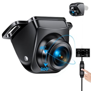 Reversing Camera, 3 Mounting Methods, 360 Rotatable, AHD 1080P/720P NTSC/PAL