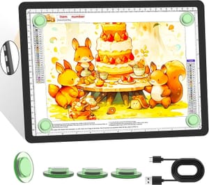 KOBAIBAN A4 Diamond Art Light Board with 4000mAh Rechargeable