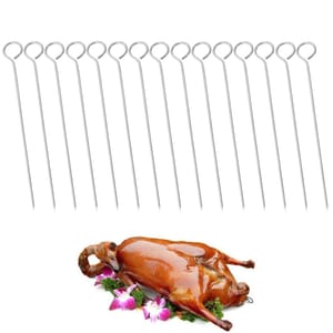 6-Inch 304 Stainless Steel Turkey Lacers (15-Pack)