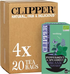 Clipper Organic Peppermint and Spearmint Tea Bags 4 X 20 - £7.60 S&S