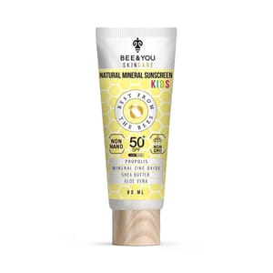 Bee and You Kids Mineral Sunscreen SPF 50 Zinc Oxide - £8.39 S&S Voucher