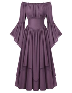 Scarlet Darkness Women Maxi Dress Medieval Corset Costume