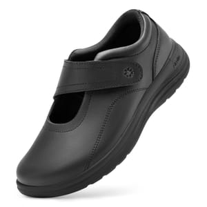 FitVille Women's Mary Jane Shoes, Black, UK 8 X-Wide