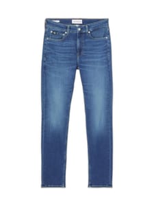 Calvin Klein Mens Mid-Rise Slim Taper Jeans, Blue Denim, 32W/32L