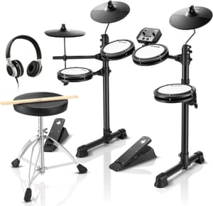 Donner DED-80 Electric Drum Kit with 4 Quiet Mesh Pads