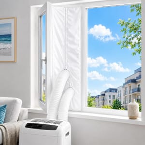Universal AC Window Seal Kit, 400cm, Double Zipper, Waterproof