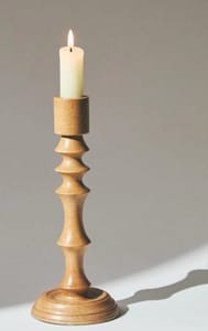 Wooden Candlestick