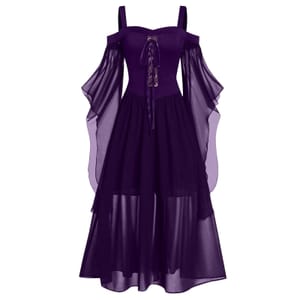 Halloween Women's Plus-Size Renaissance Gothic Skeleton Costume