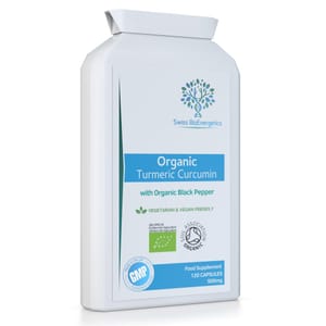 Organic Turmeric Curcumin 1000mg (2x500mg) Black Pepper - £5.98 S&S Voucher