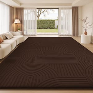 Treeboy Rugs Living Room Rug 140x200cm Coffee Brown