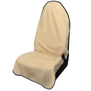 Corduroy Car Seat Cover, Waterproof, Non-Slip, Beige