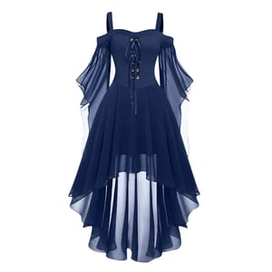Witch Costume Dress for Women, Navy, plus Size Halloween