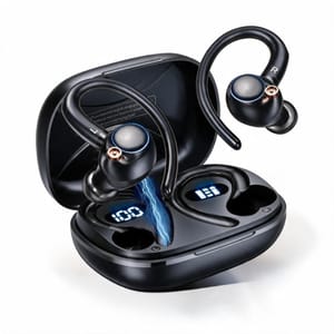 Wireless Earbuds with Ear Hooks, Bluetooth 6.1, 13mm Drivers, IPX7