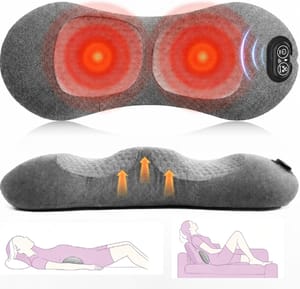 3-in-1 Back Massager with Traction, Heat & Vibration