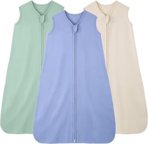 FIEMOL Baby Sleeping Bag 0-6M 0.5 Tog 3 Pack Apricot