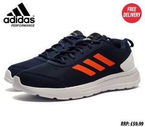 Adidas Vultrun Mens Running Shoes Navy / Orange / White