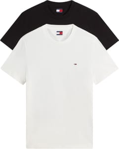 Tommy Jeans TJM Xslim 2-Pack Jersey T-Shirt, Multi, L UK