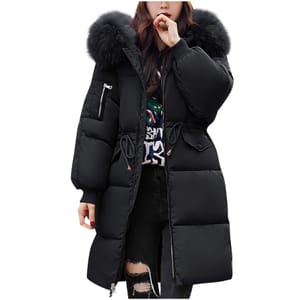 HOOUDO Women's Puffer Coat, Warm and Lightweight