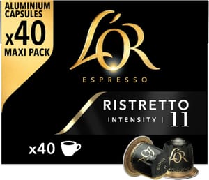 L'OR Espresso Ristretto Pods - 40 Capsules (Pack of 1)