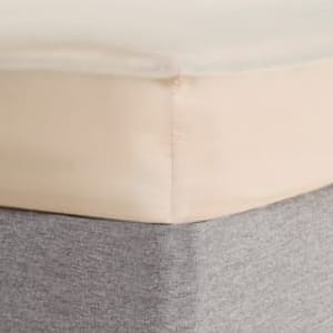 OHS Plain Dyed Fitted Sheet - Single, Stone