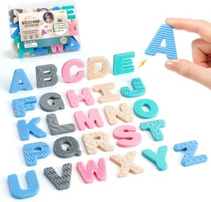 SOLMAN Magnetic Letters for Fridge Silicone Alphabet 26 PCS