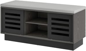 COSTWAY Cubby Shoe Bench with 2-Tier Storage, 6 Compartments