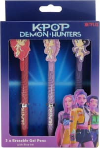 K-Pop Demon Hunters Erasable Gel Pen Set, 3-Pack