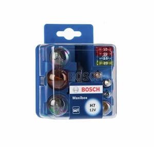 Bosch H7 Maxibox Halogen Bulbs for Car Headlights, 12V PX26d