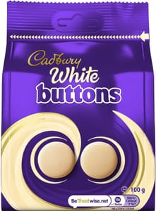 Cadbury White Chocolate Giant Buttons 100 G - £1.04 S&S