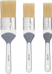 Harris Seriously Good Woodwork Stain & Varnish Brushes, 3-Pack, Grey