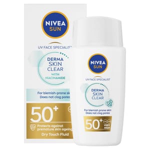 DEAL STACK - NIVEA SUN Derma Skin Clear SPF50+ Niacinamide - £7 S&S Voucher